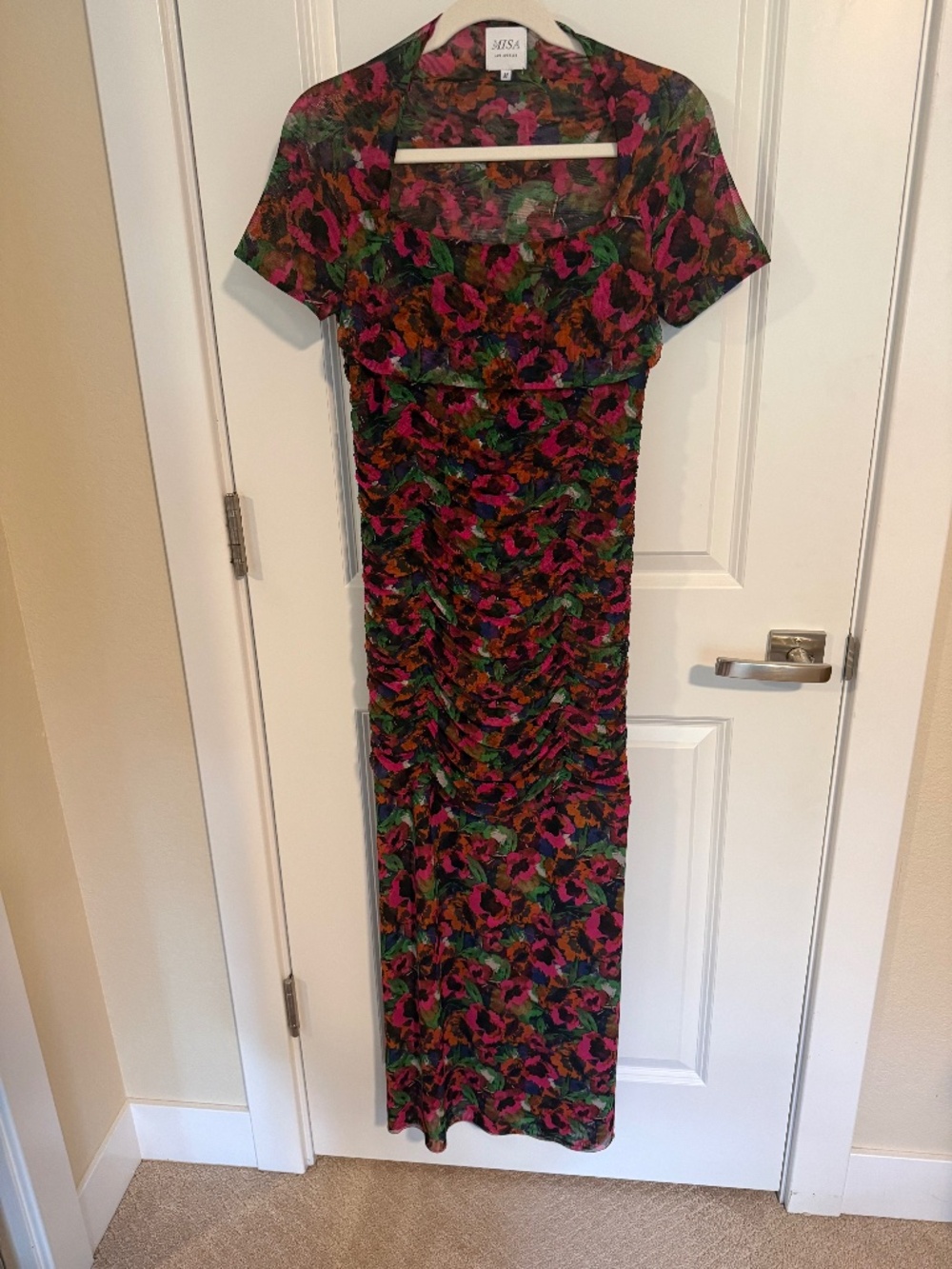 MISA Los Angeles womens mesh dress size medium